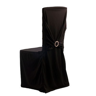 BLACK CHAIR COVER